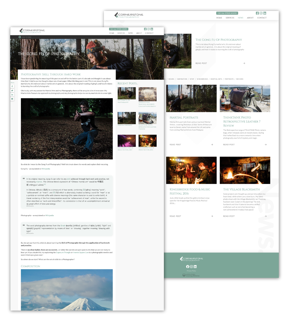 Screenshot for Cornerstone Photography