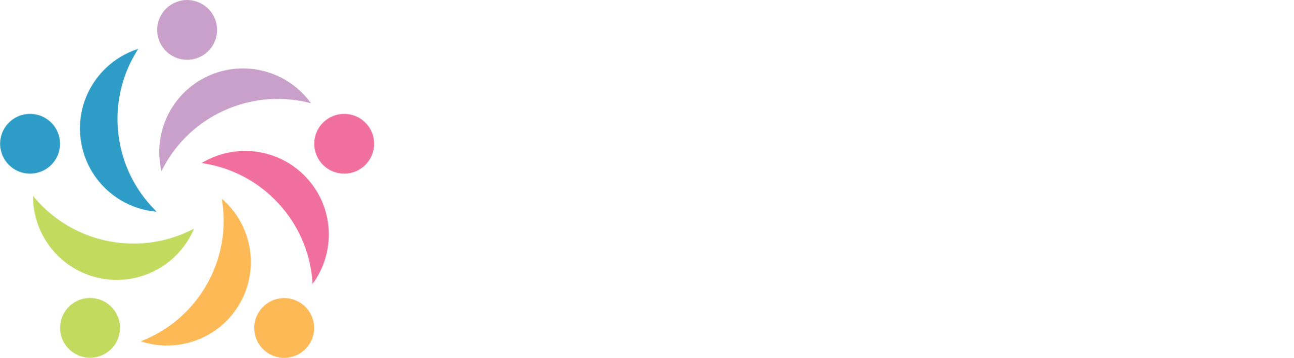 South Hams Chamber logo with colour icon and white lettering