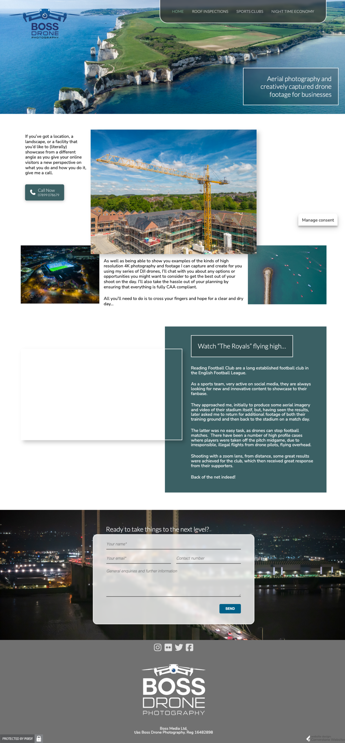 Website Design for Boss Drone Photography