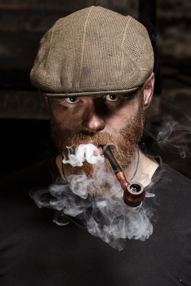 Portrait of blacksmith Ian Thackray