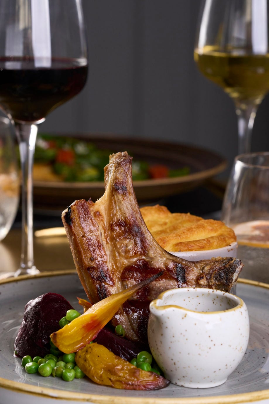 Main course photographed for The White Hart in South Devon
