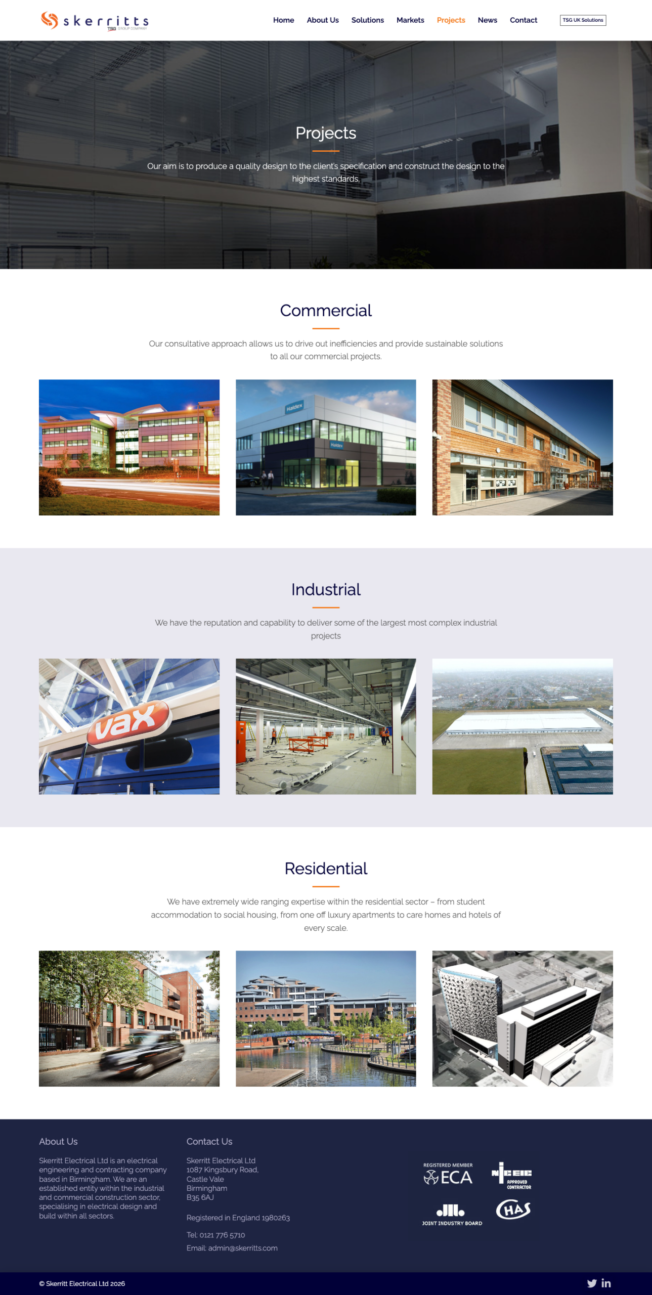 Screenshot for Skerritt Electrical