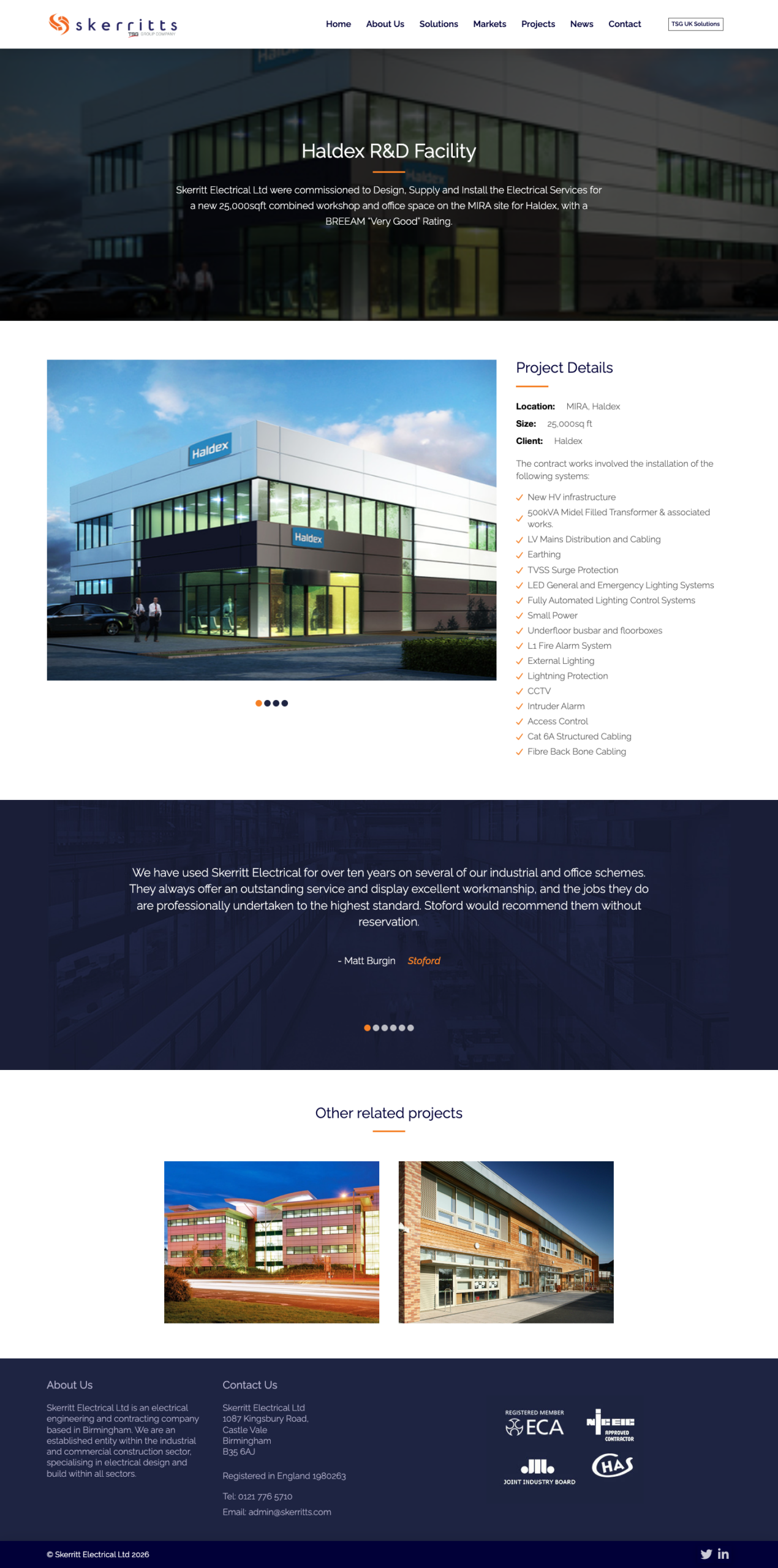 Screenshot for Skerritt Electrical