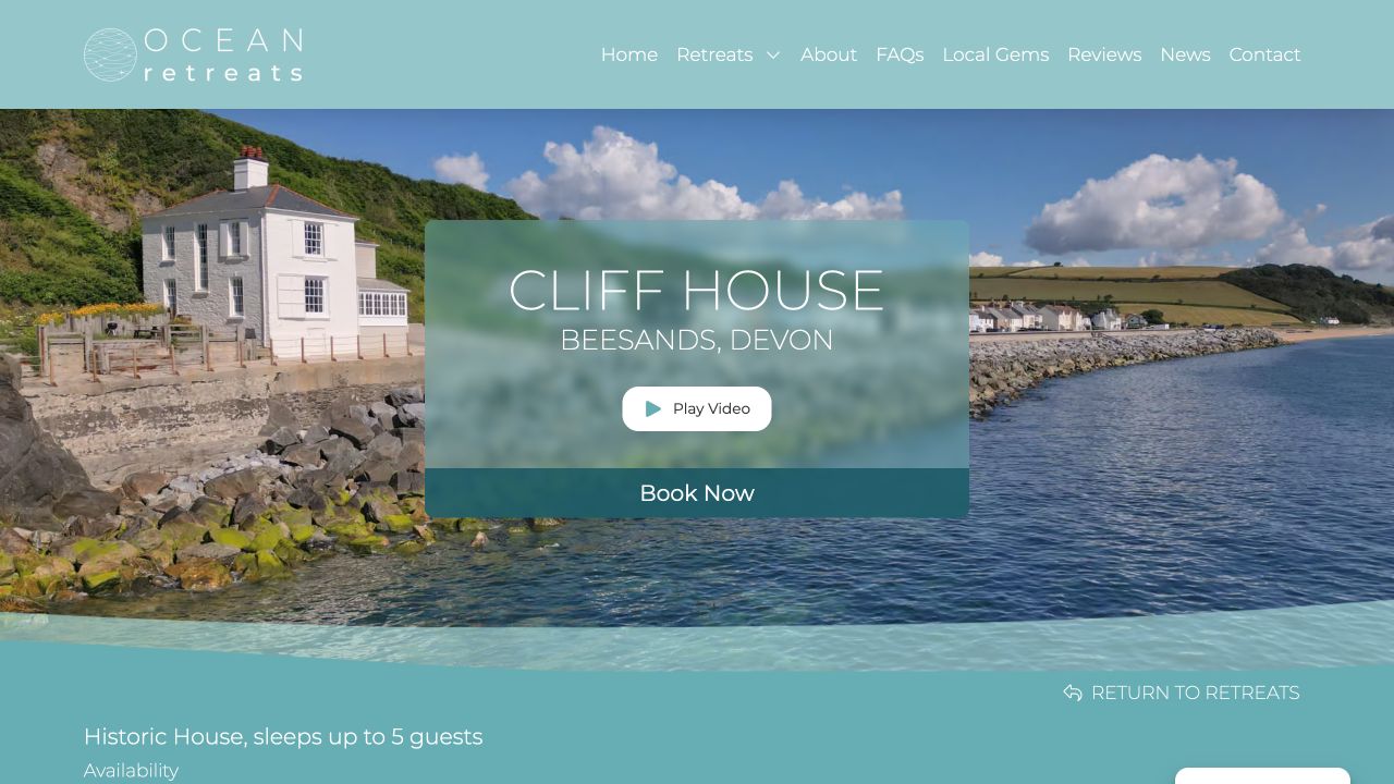 Screenshot for Ocean Retreats